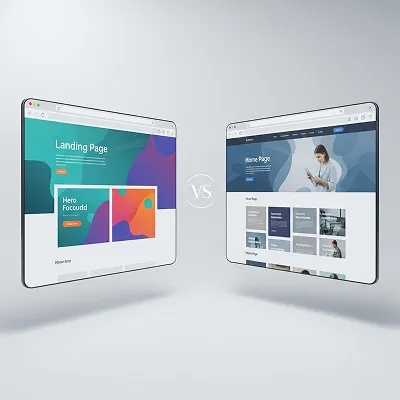 Landing Page vs. Site: O Guia Definitivo de Estratégia Digital e Conversão